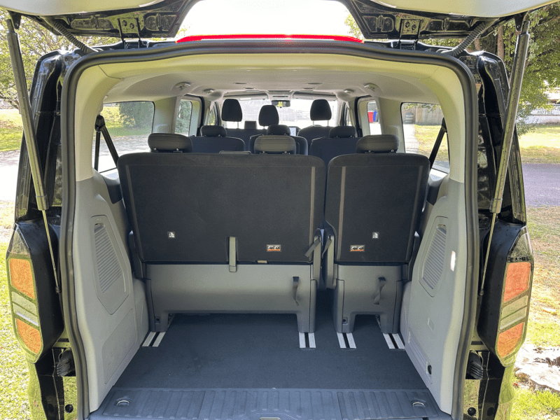 All New Ford Tourneo 9 Seater Boot Space