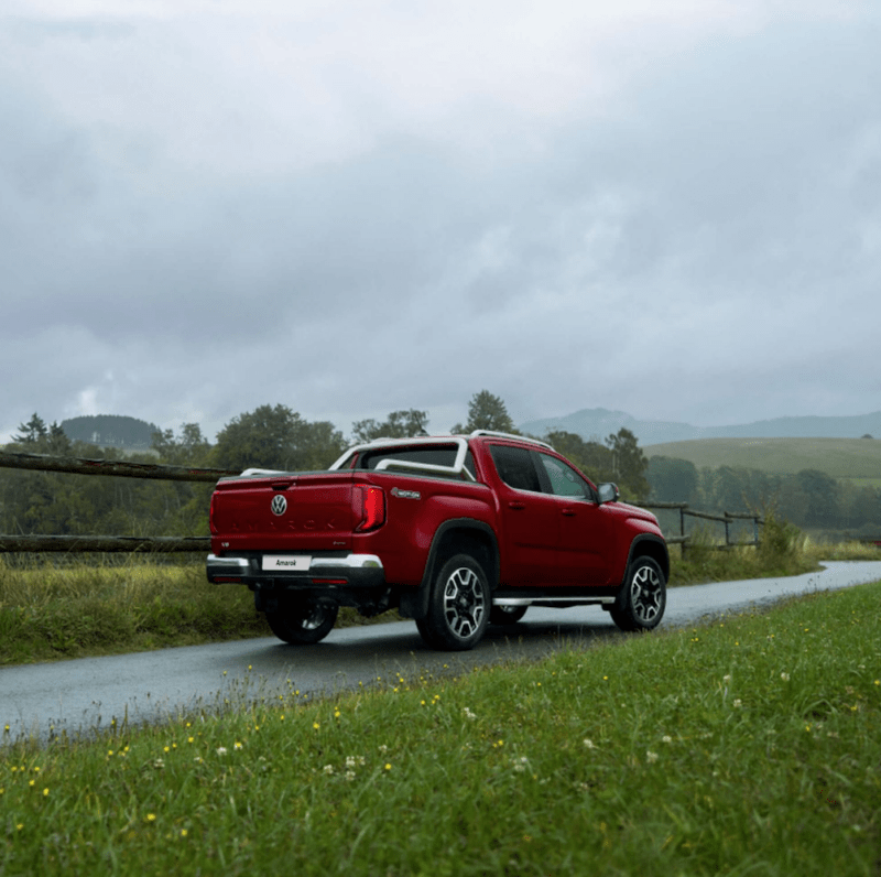 Vw Amarok Double Cab Auto Style 4motion Rear View Red